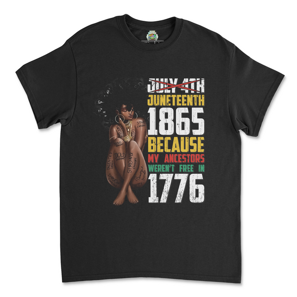 Juneteenth Women's Freedom & Affirmations T-shirt