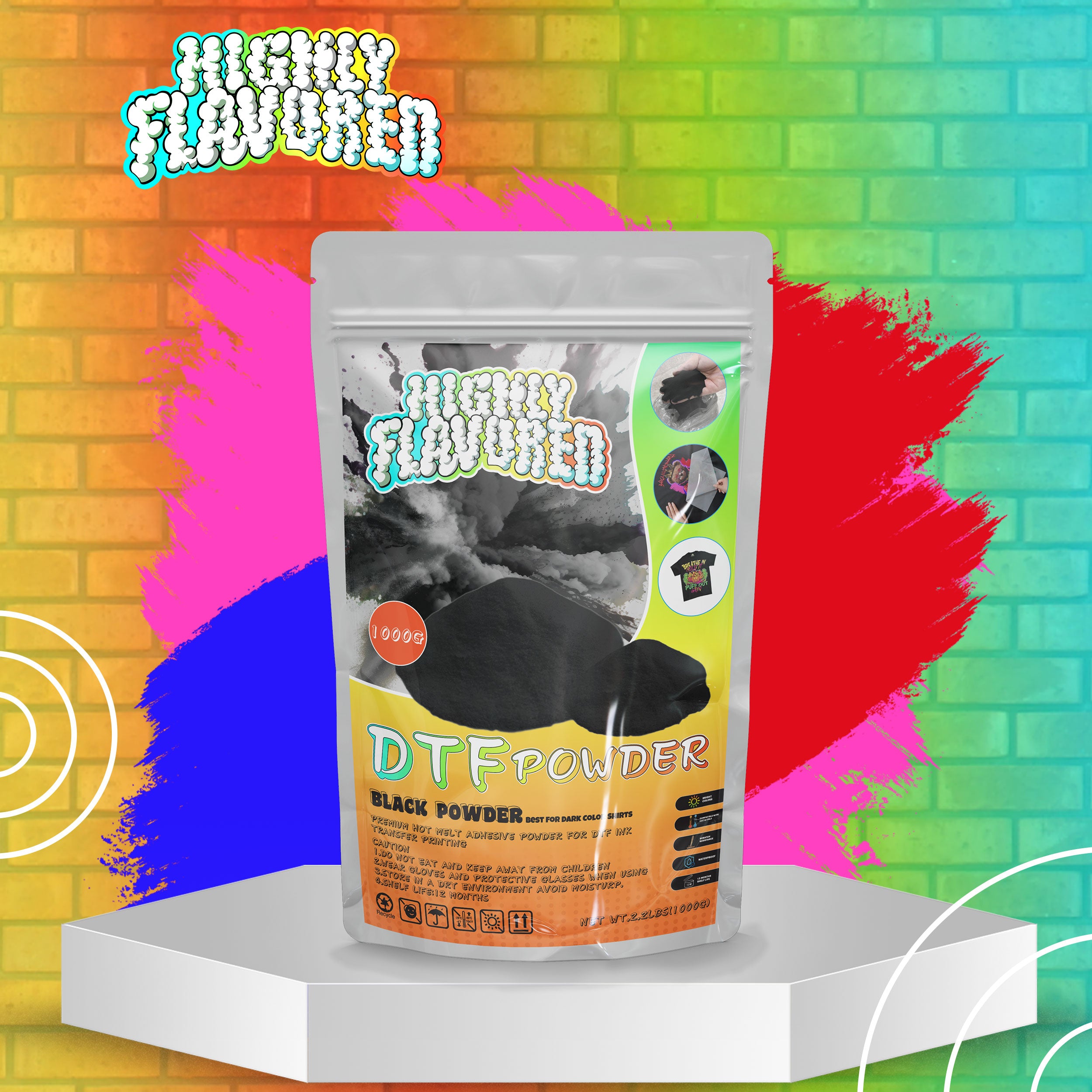 DTF Black Powder 1Kg/1000g - DTF Printing & Ink – Highly Flavored