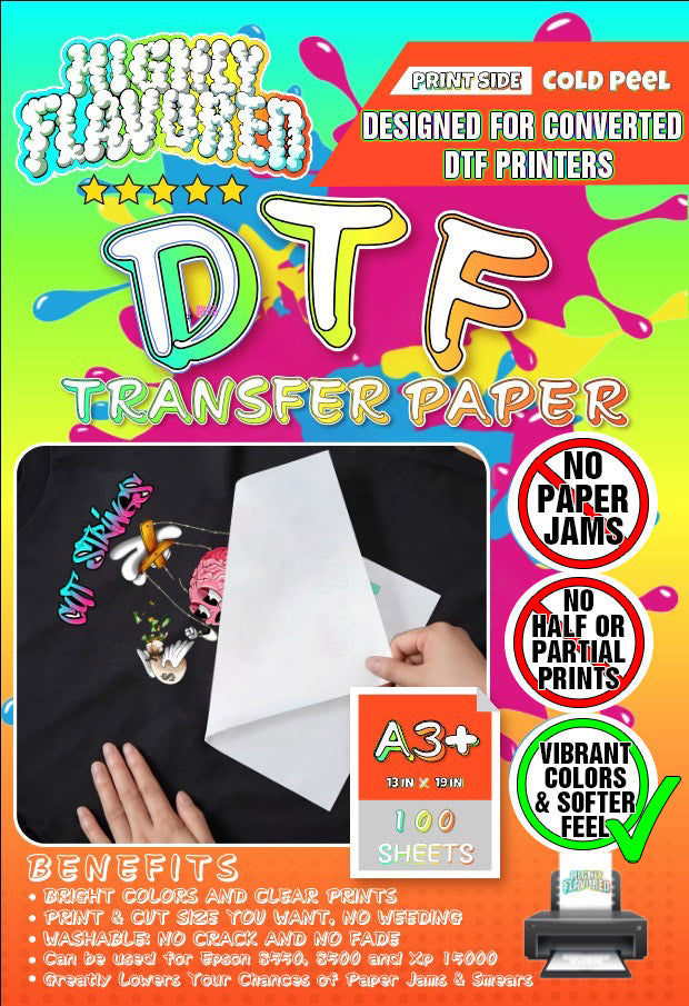 DTF Transfer Paper! No More Paper Jams! – Highly Flavored